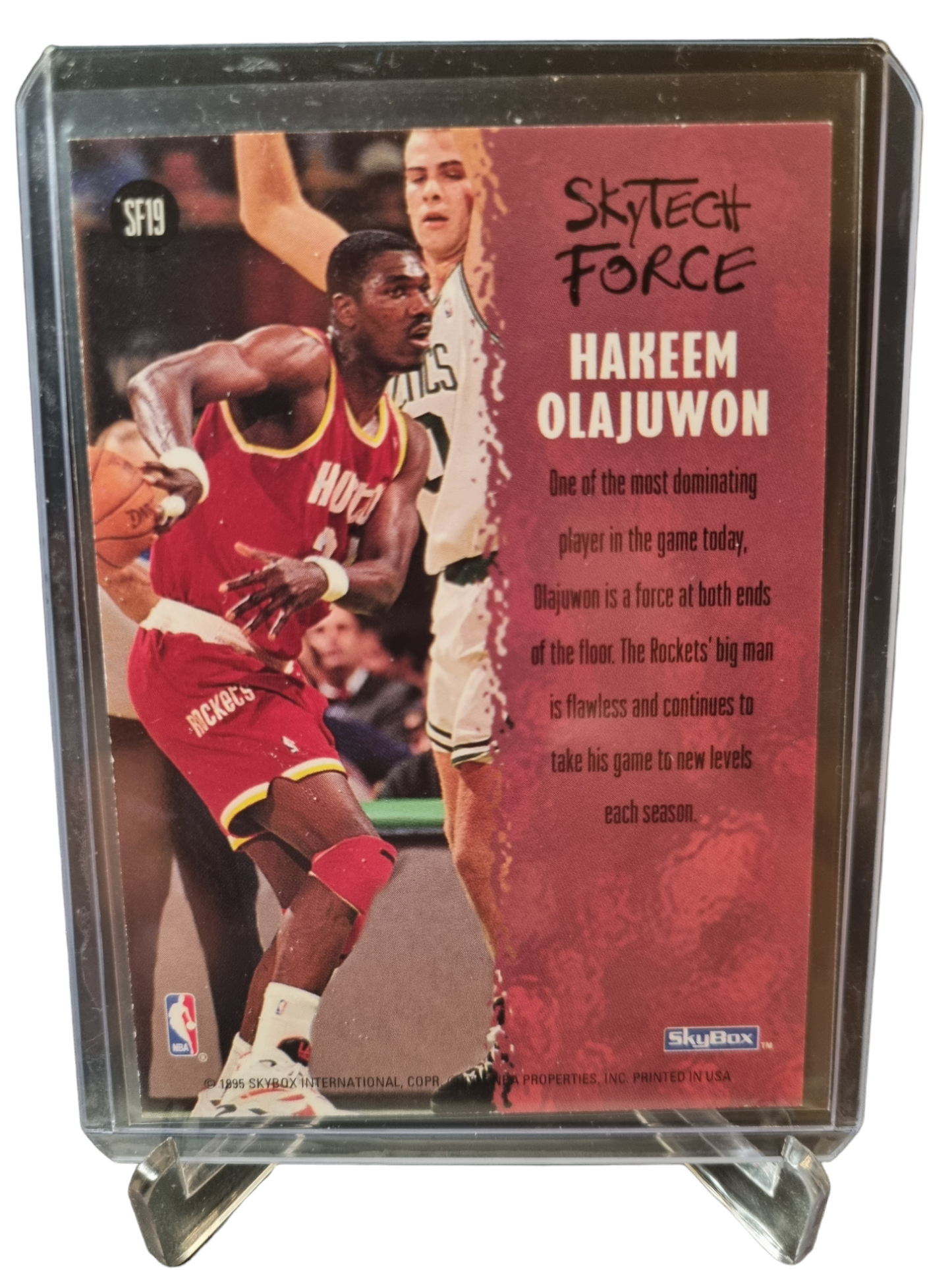 1995 Skybox #SF19 Hakeem Olajuwon Sky Tech Force