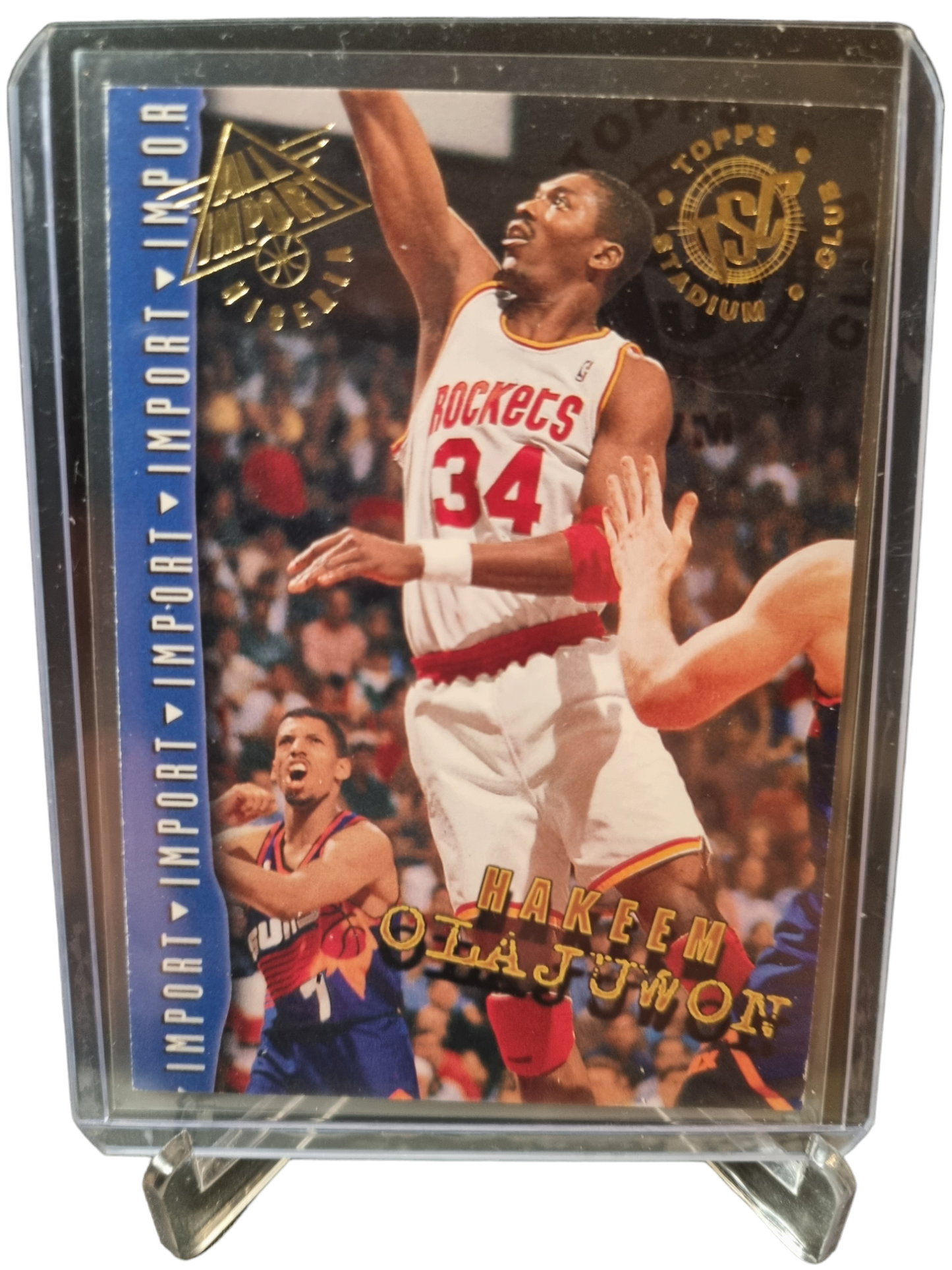 1995 Topps Stadium Club #301 Hakeem Olajuwon All Import