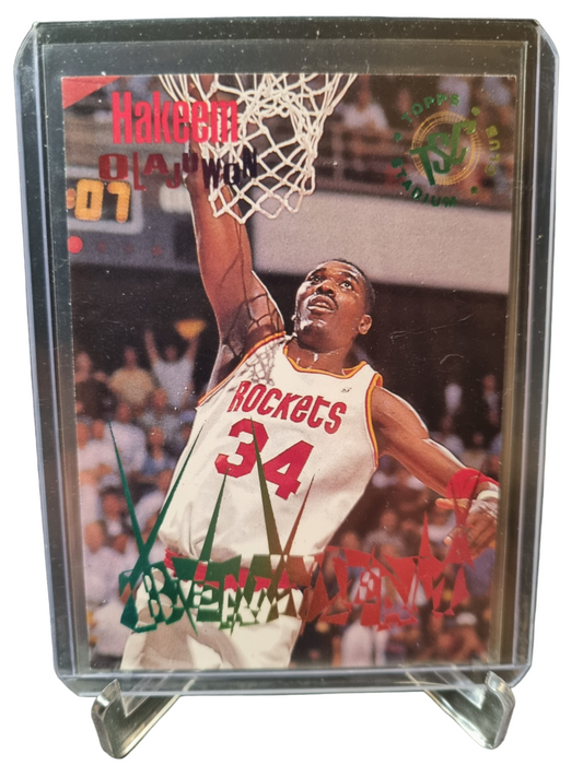 1995 Topps Stadium Club #10 of 27 Hakeem Olajuwon Beam Team