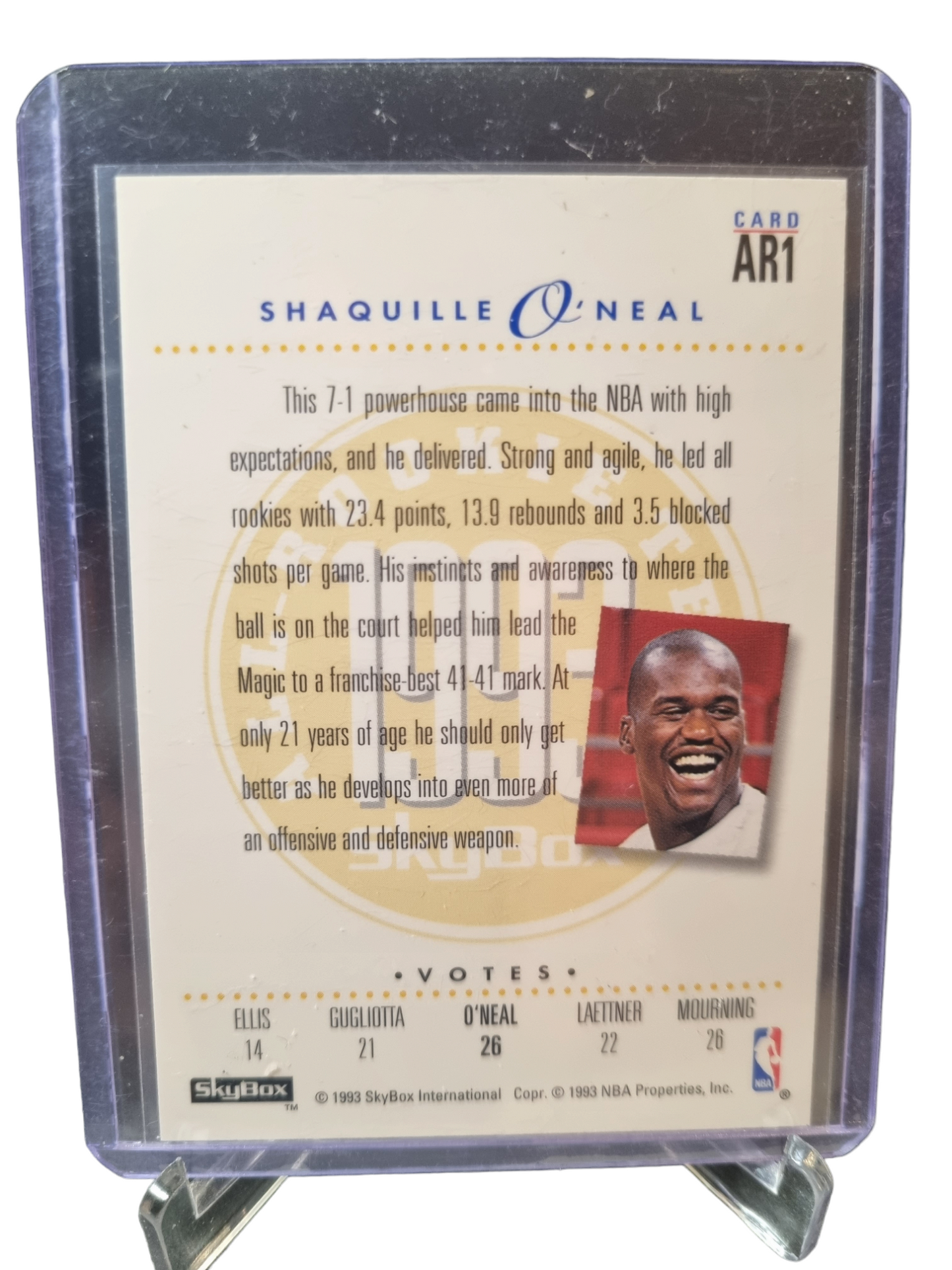 1993 Skybox #AR1 Shaquille O'Neal 1993 All Rookie Team