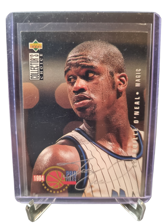 1994 Upper Deck #205 Shaquille O'Neal 1994 Pro Files Silver Signatures