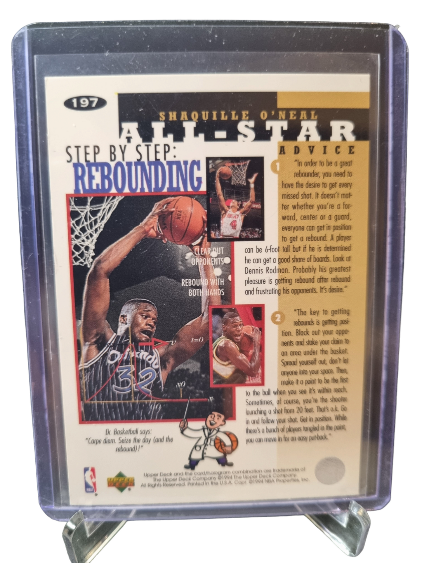 1994 Upper Deck #197 Shaquille O'Neal All-Star Silver Signatures