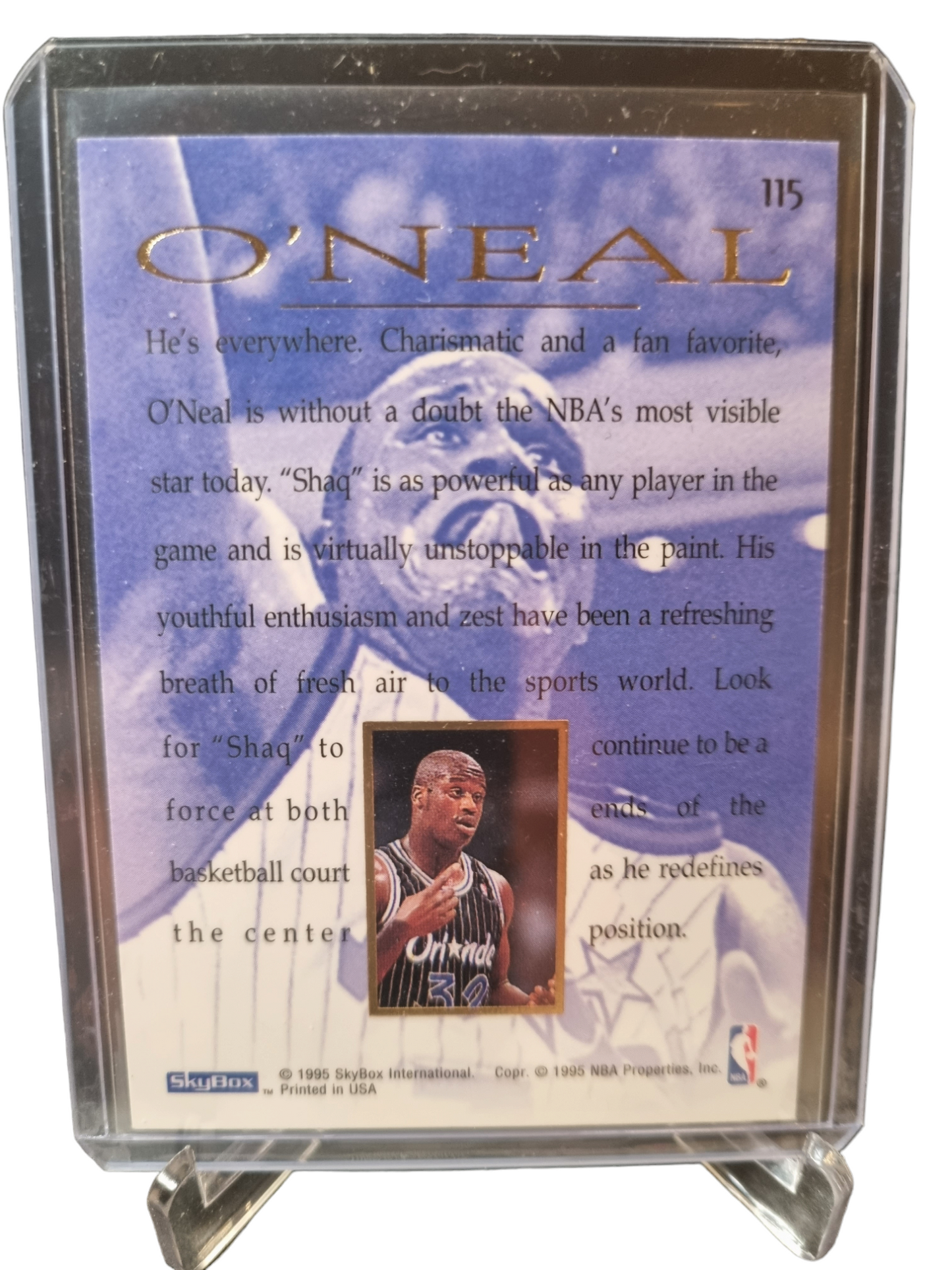 1995 Skybox #115 Shaquille O'Neal Masters