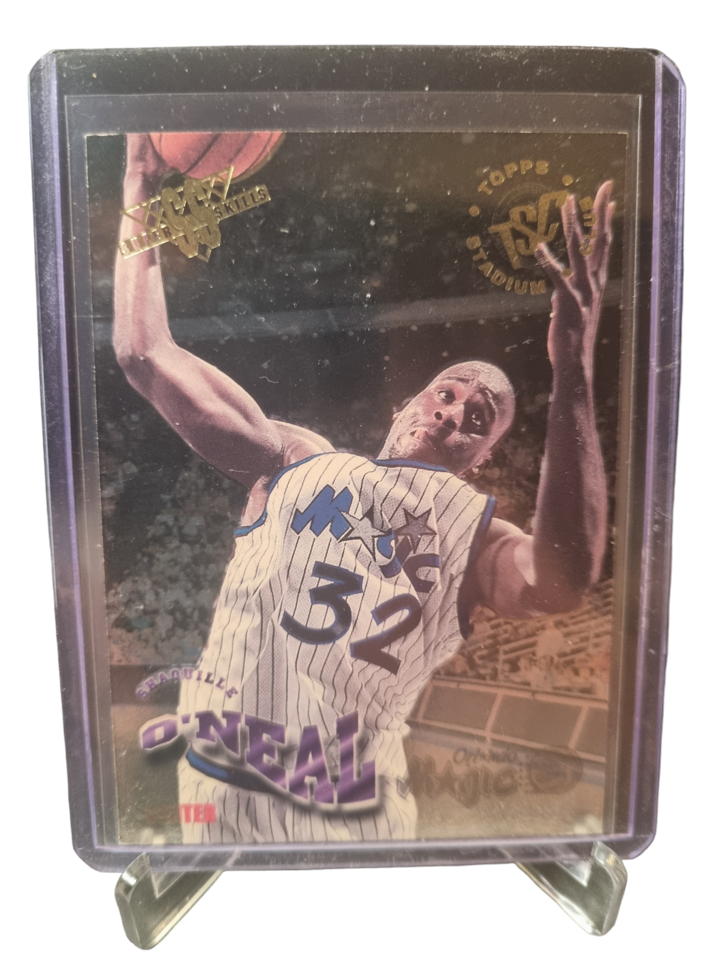 1995 Topps Stadium Club #22 of 25 Shaquille O'Neal Super Skills