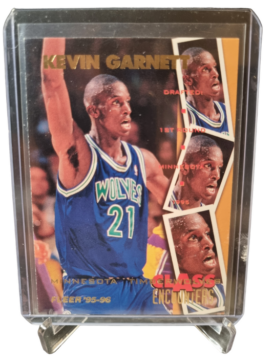 1995-96 Fleer #24 of 40 Kevin Garnett Rookie Card Class Encounters