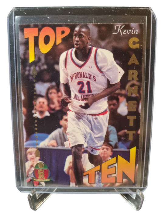1995 Collegiate #TT5 Kevin Garnett Rookie Card Top Ten