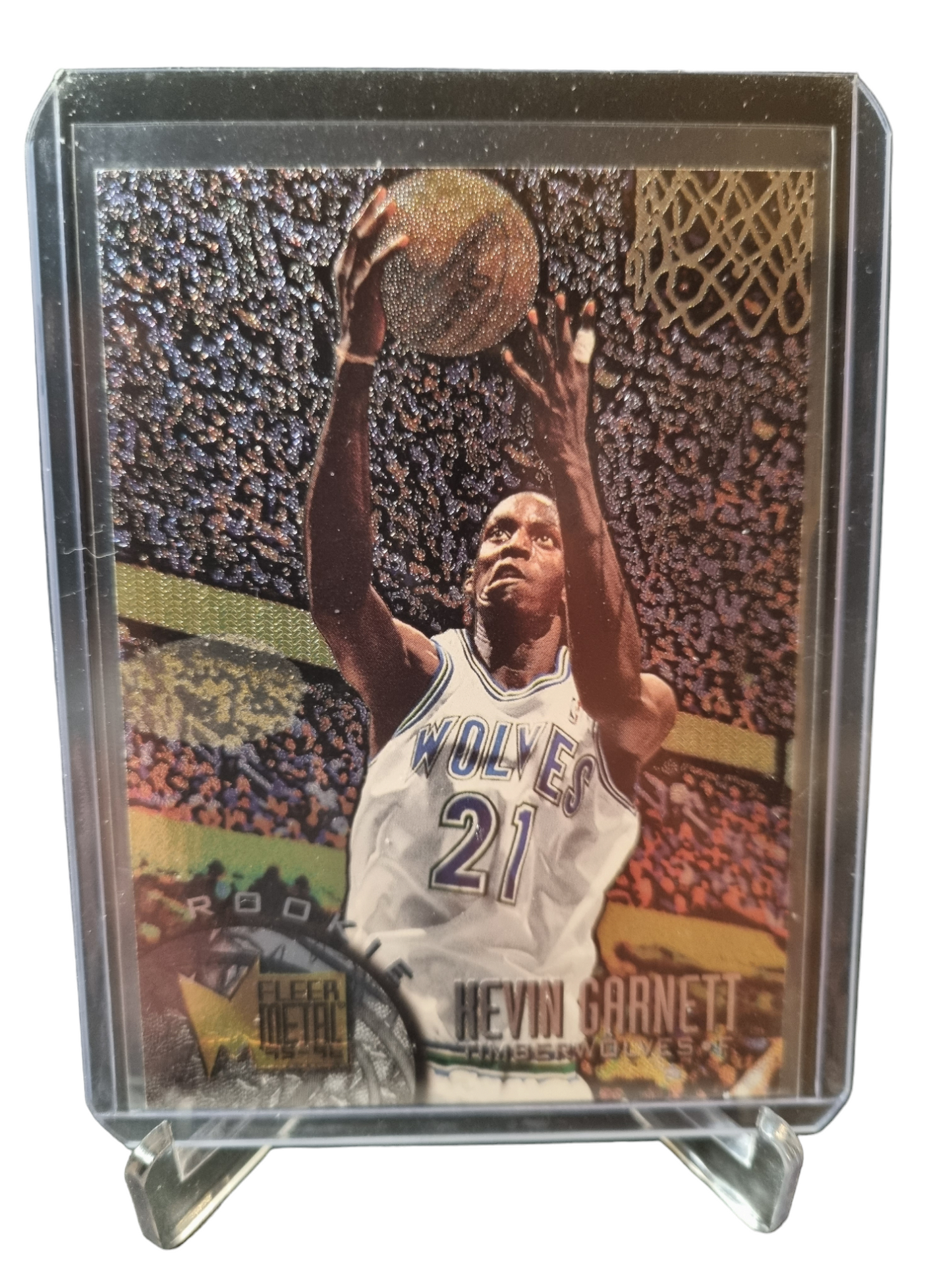 1995-96 Fleer Metal #167 Kevin Garnett Rookie Card