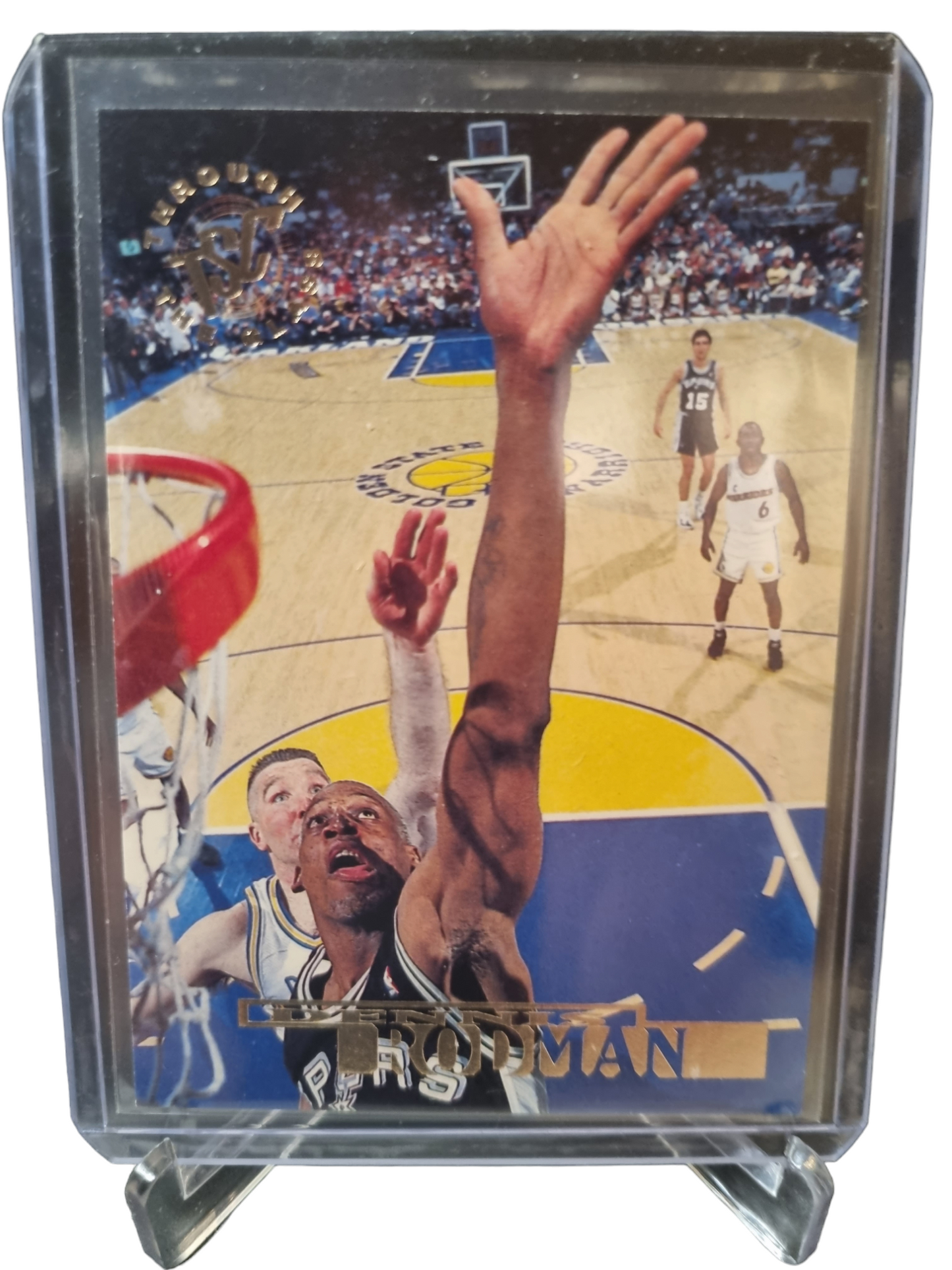 1994 Topps Stadium Club #73 Dennis Rodman Through The Glass