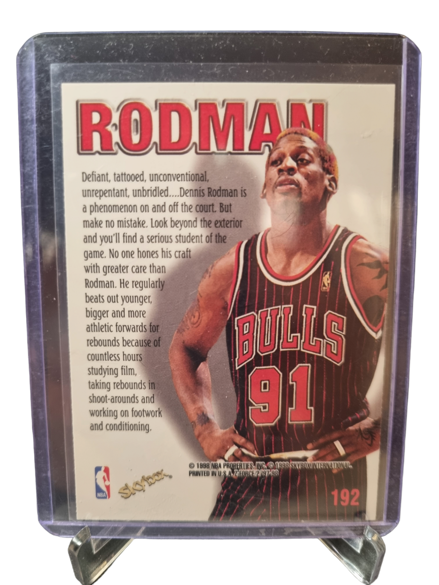 1998 Skybox #192 Dennis Rodman Zupermen