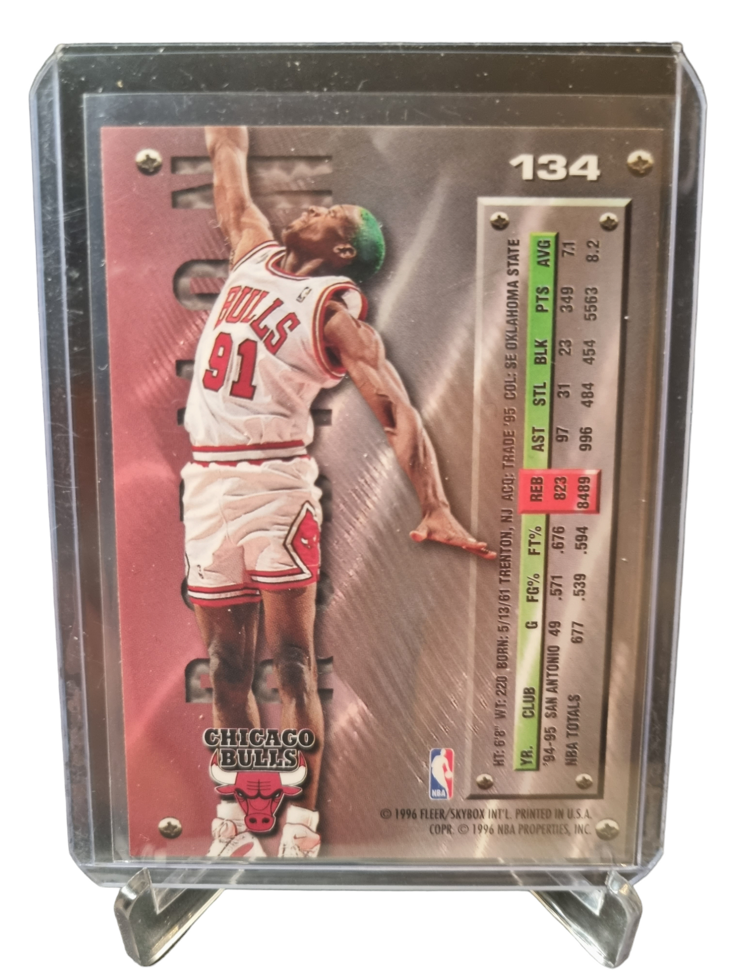 1996 Fleer Metal #134 Dennis Rodman