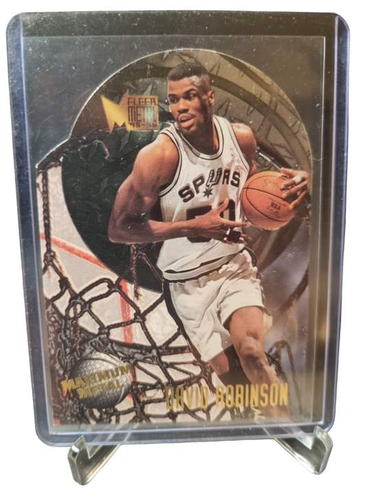 1995-96 Fleer Metal #10 of 10 David Robinson Maximum Metal Die Cut