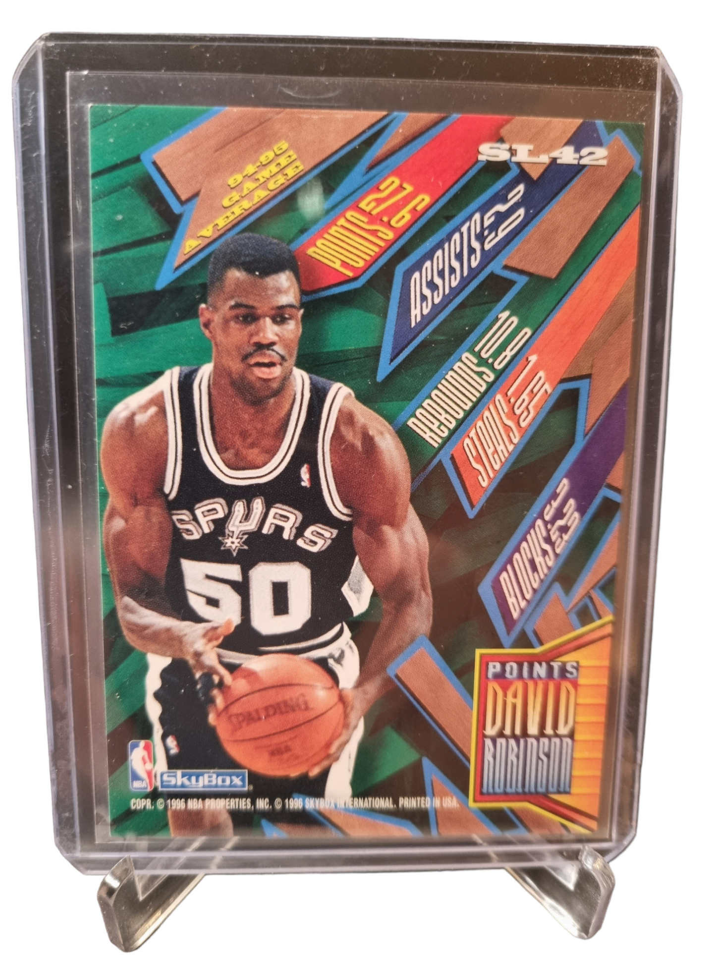 1996 Hoops #SL42 David Robinson Slam Land