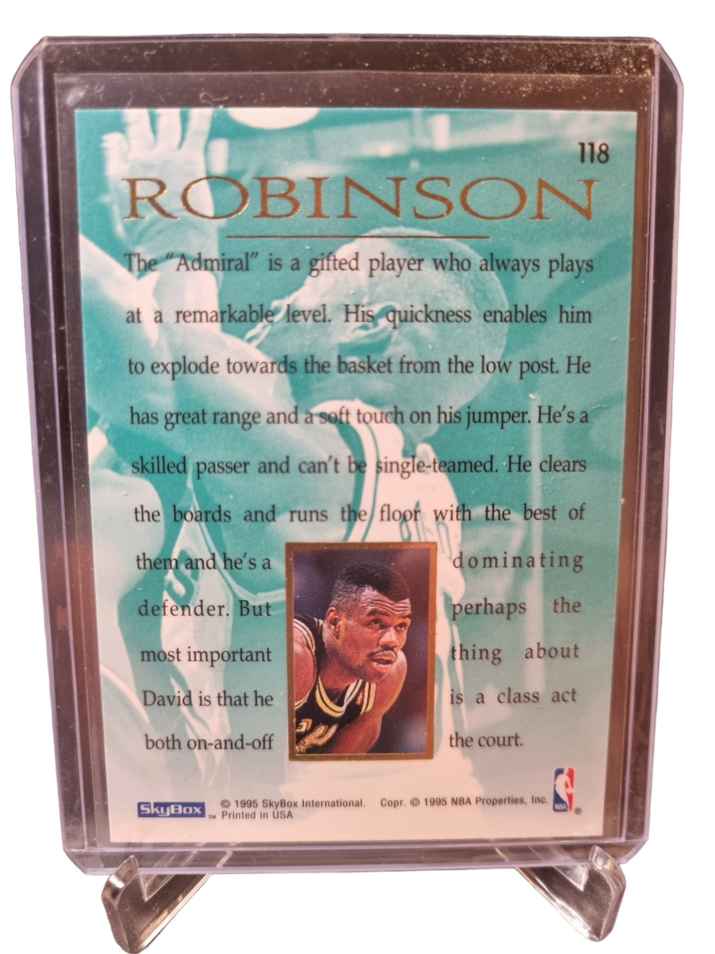 1995 Skybox #118 David Robinson Masters