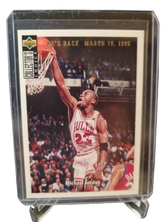 1994 Upper Deck #240 Michael Jordan He's Back March 19 1995