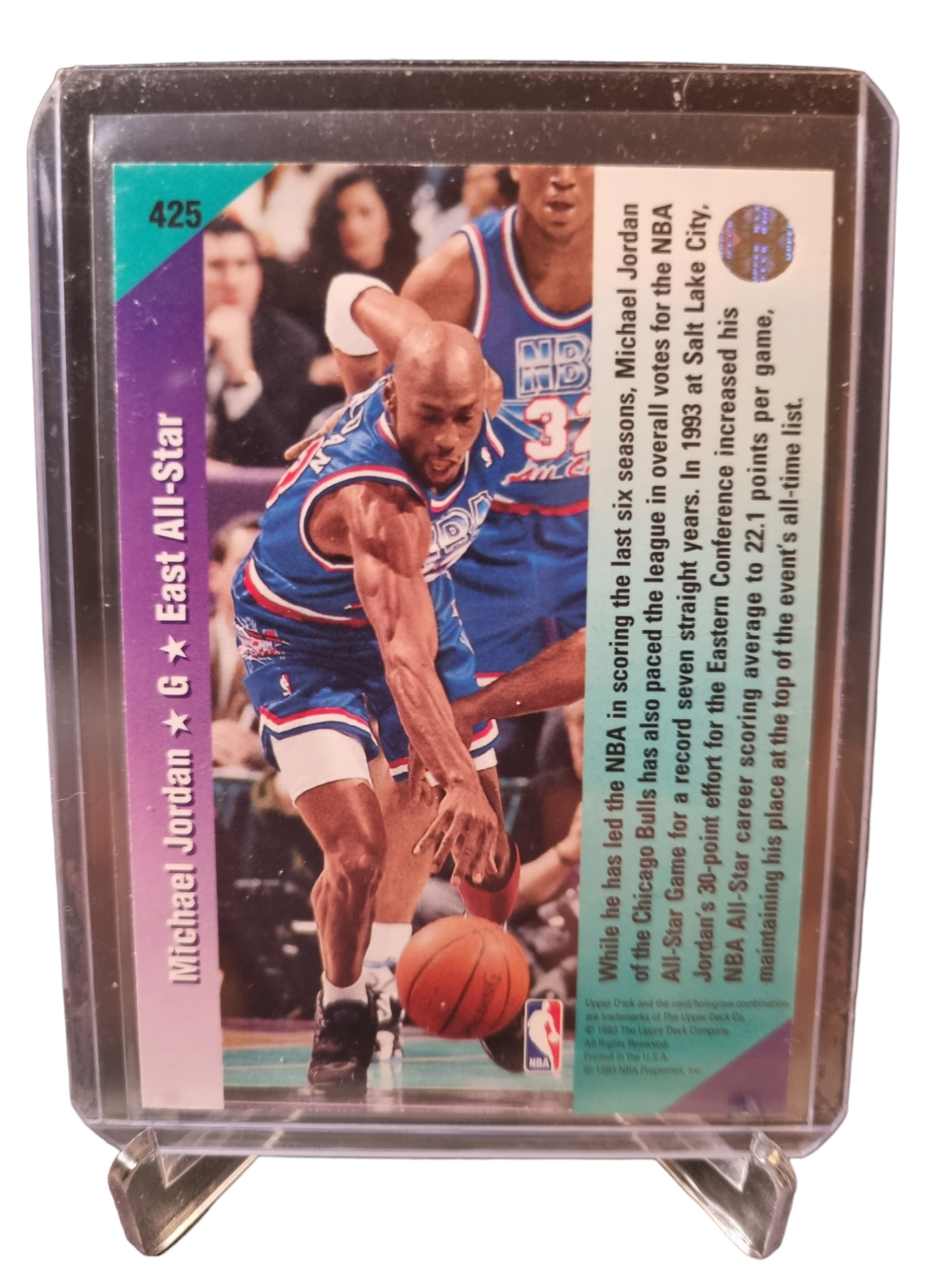 1993 Upper Deck #425 Michael Jordan He's Back March 19 1995