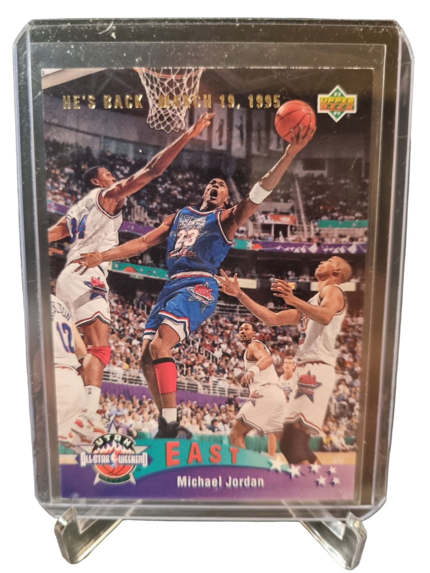 1993 Upper Deck #425 Michael Jordan He's Back March 19 1995