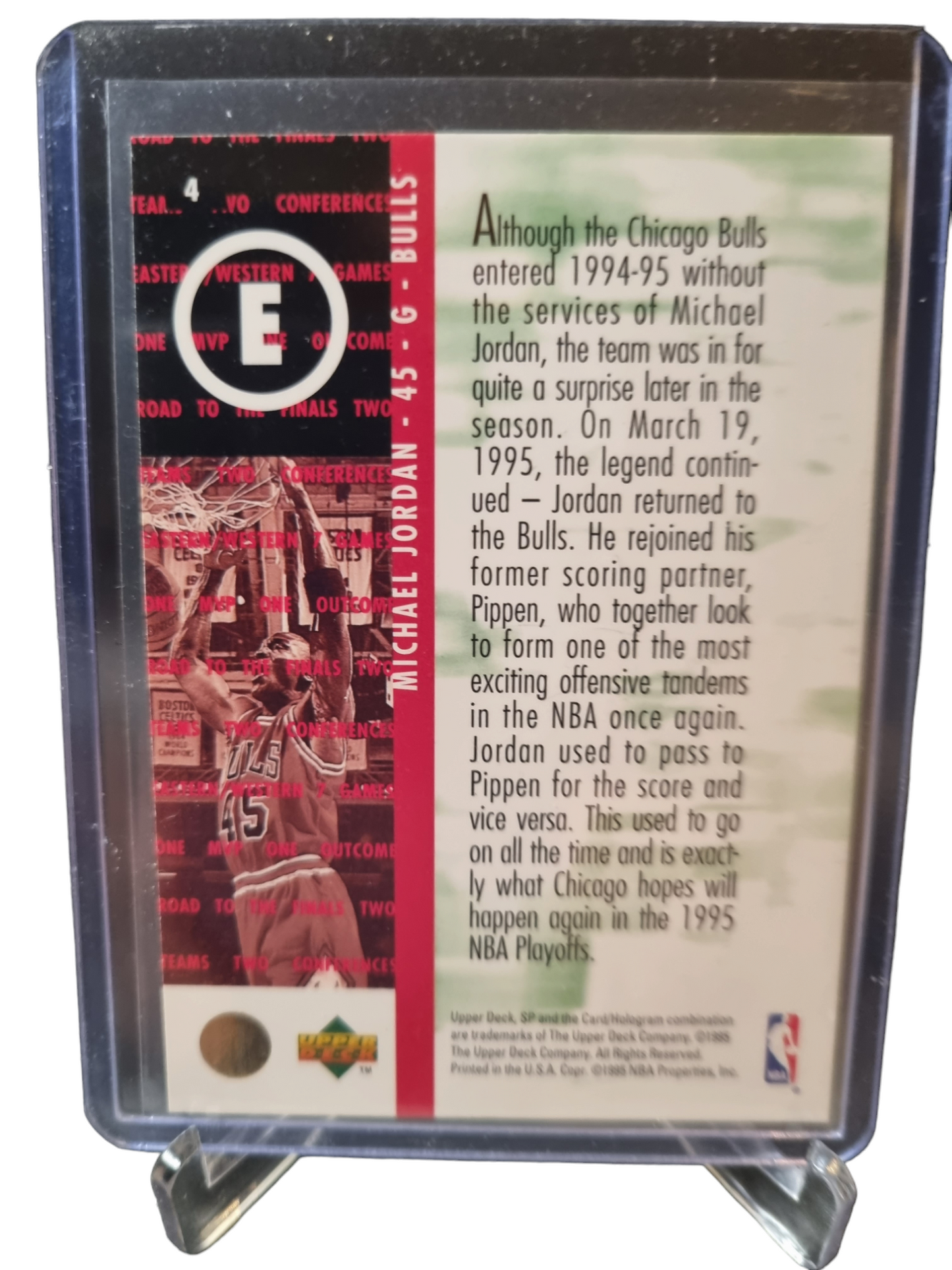 1995 Upper Deck #4 Michael Jordan SP