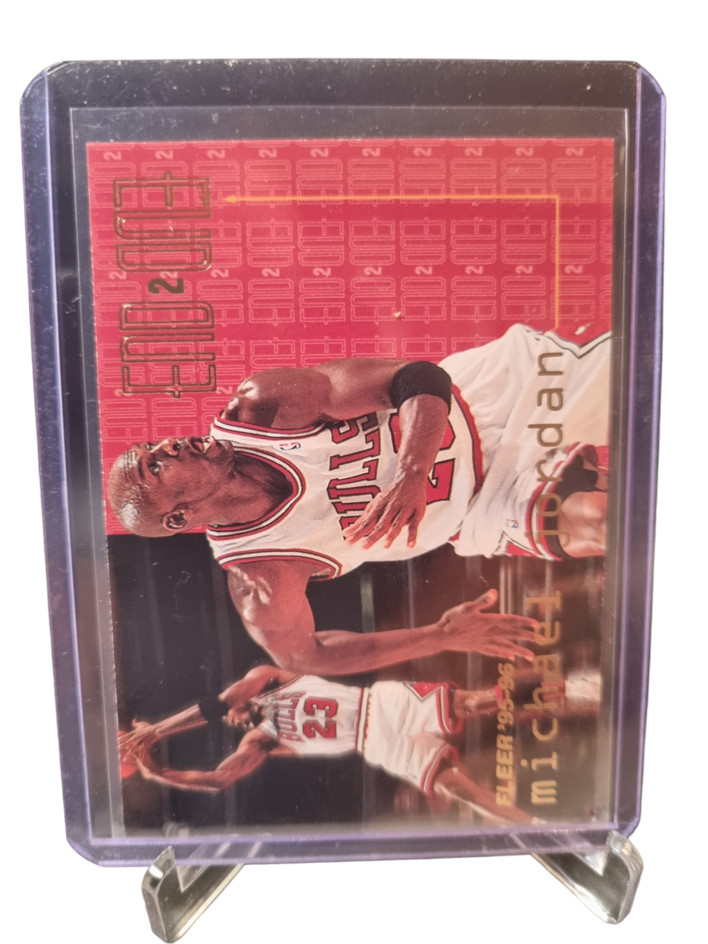 1995-96 Fleer #9 of 20 Michael Jordan End 2 End