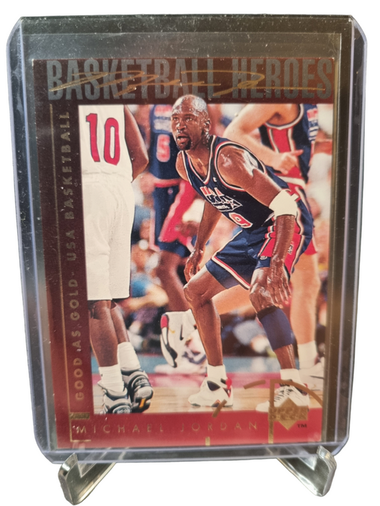 1994 Upper Deck #42 Michael Jordan USA Basketball Good As Gold Signature