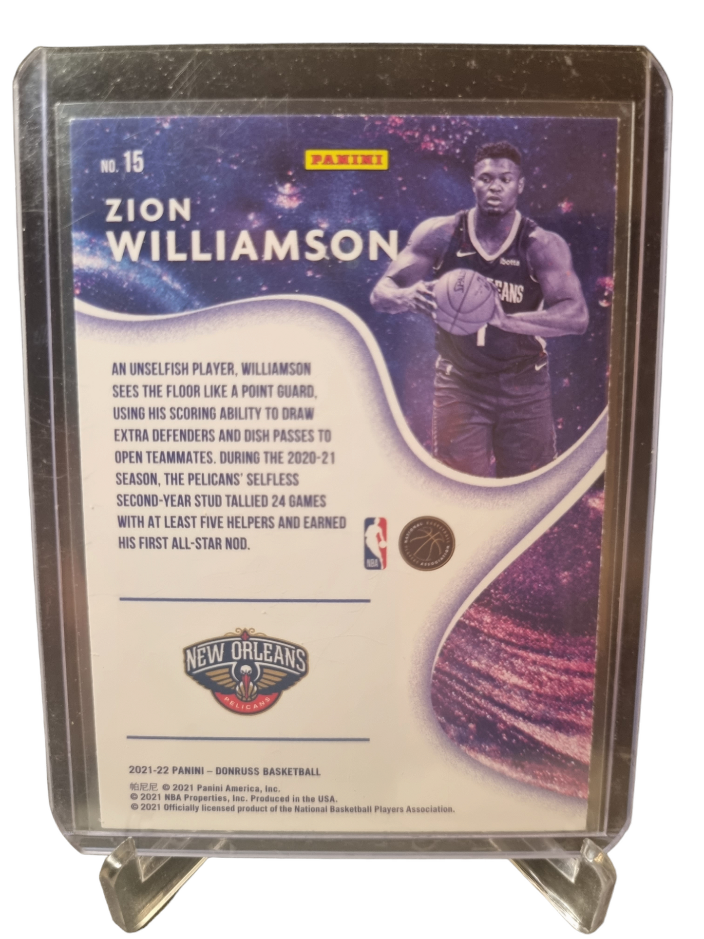 2021-22 Panini Donruss #15 Zion Williamson Complete Players