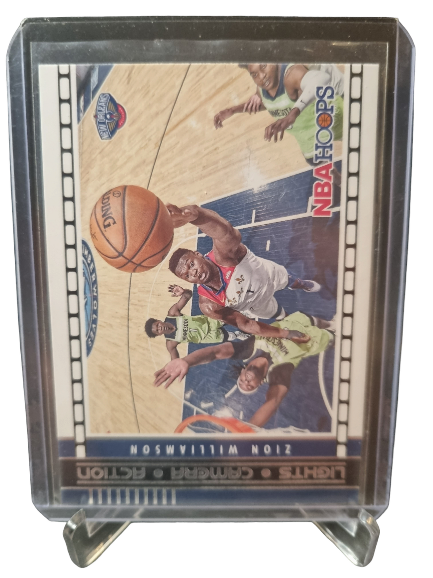 2021-22 Panini Hoops #16 Zion Williamson Lights Camera Action