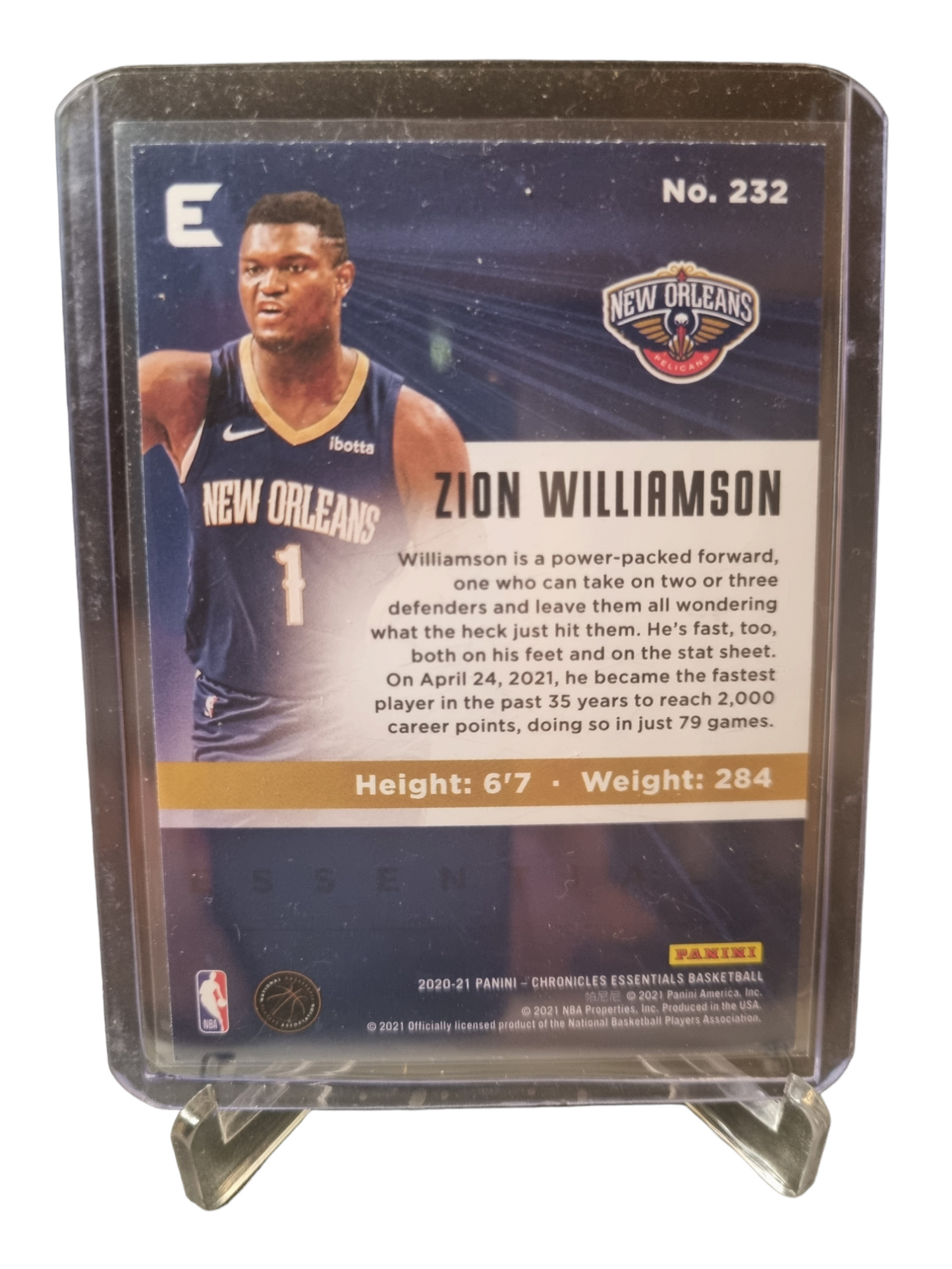 2020-21 Panini Chronicles Essentials #232 Zion Williamson