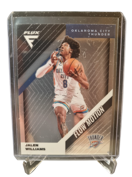 2022-23 Panini Flux #1 Jalen Williams Rookie Card Flow Motion