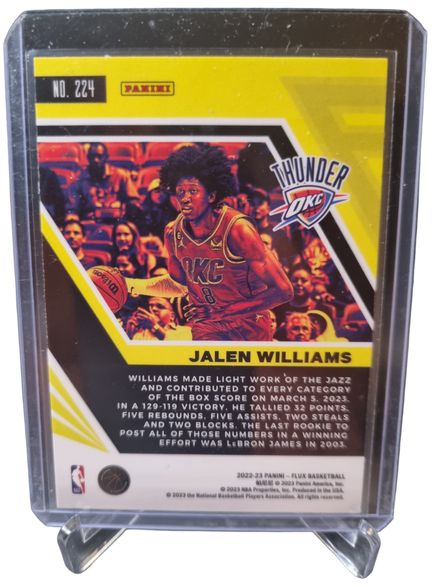 2022-23 Panini Flux #224 Jalen Williams Rookie Card