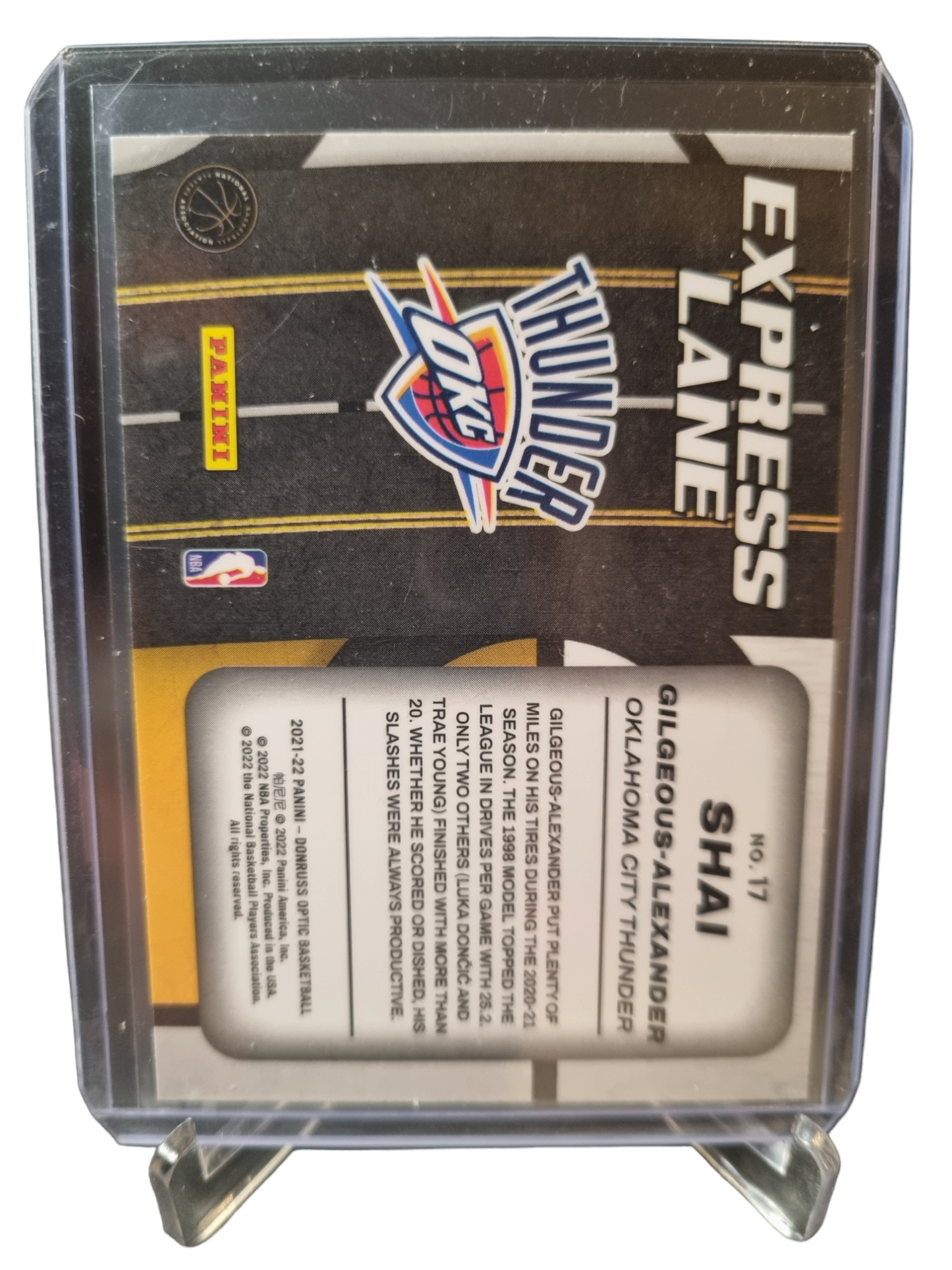 2021-22 Panini Donruss Optic #17 Shai Gilgeous-Alexander Express Lane