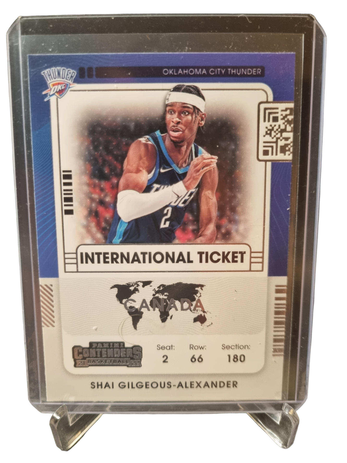 2021-22 Panini Contenders #25 Shai Gilgeous-Alexander International Ticket