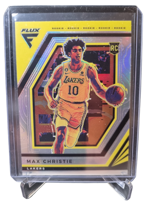 2022-23 Panini Flux #211 Max Christie Rookie Card Silver Prizm