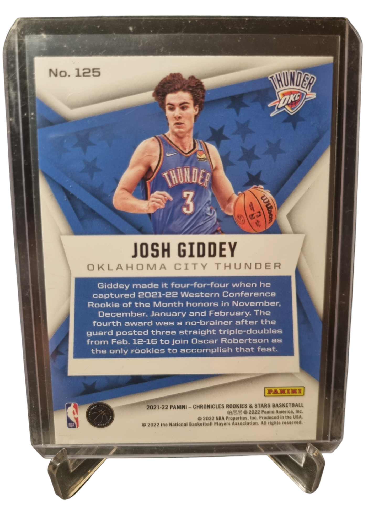 2022-23 Chronicles Rookies and Stars #125 Josh Giddey