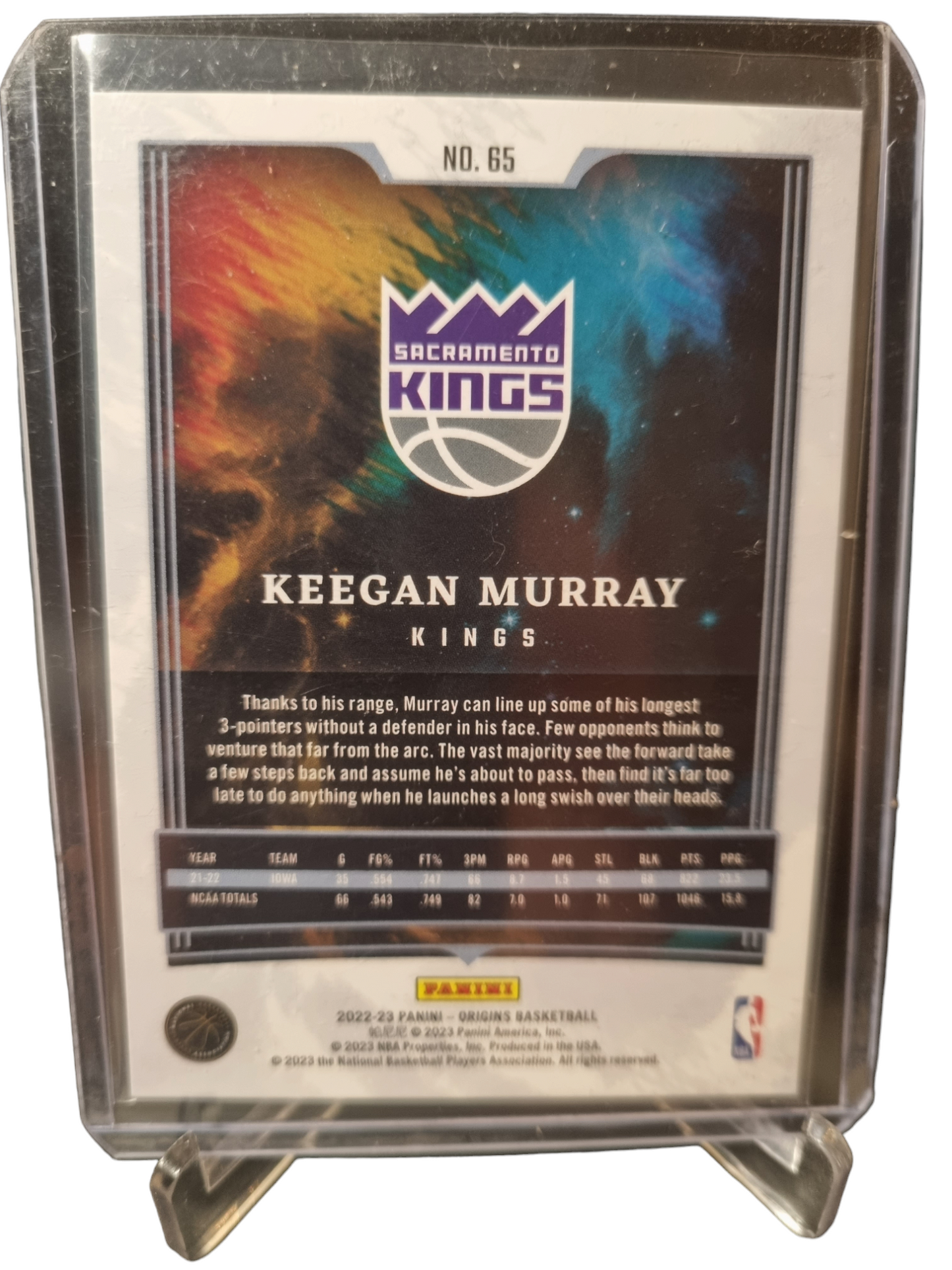 2022-23 Panini Origins #65 Keegan Murray Rookie Card