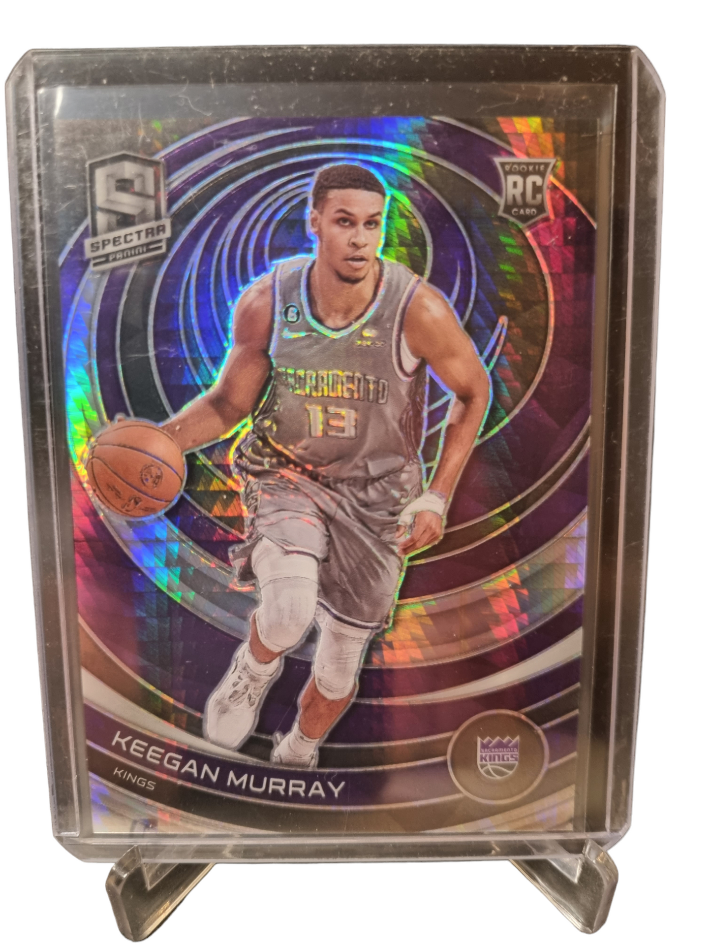 2022-23 Spectra #195 Keegan Murray Rookie Card Silver Prizm