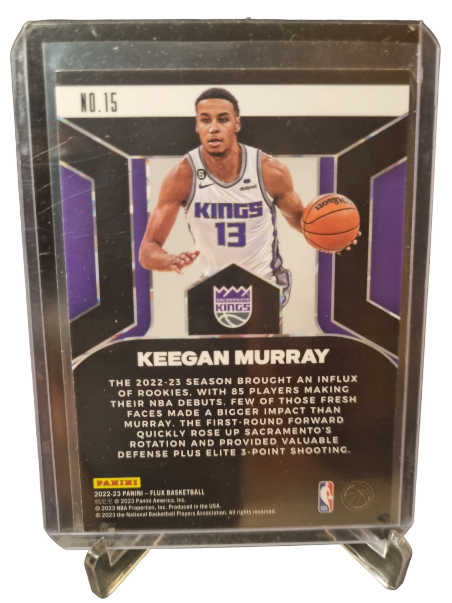 2022-23 Flux #15 Keegan Murray Rookie Card Influx