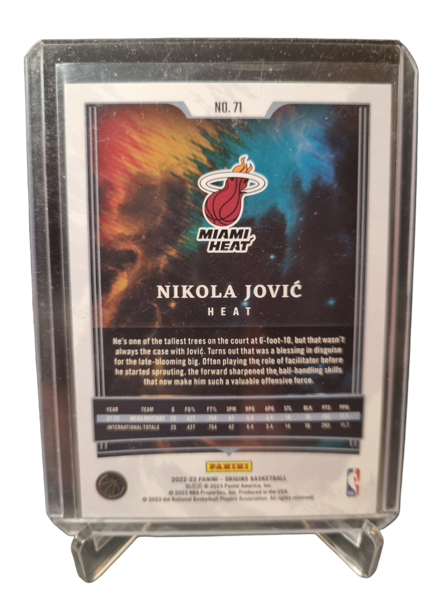 2022-23 Panini Origins #71 Nikola Jovic Rookie Card