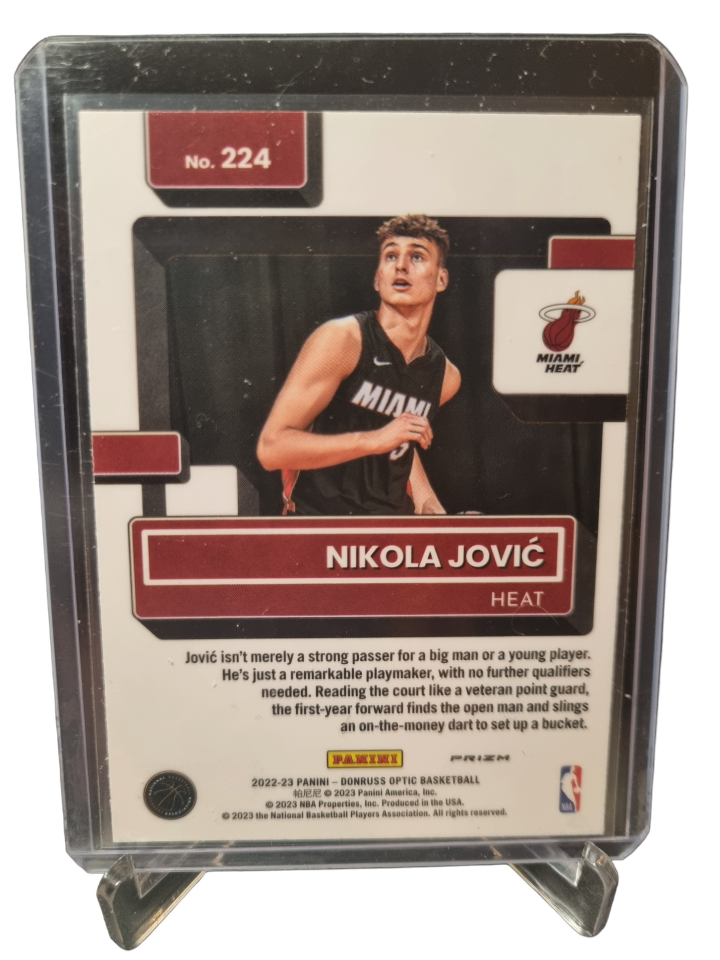 2022-23 Panini Donruss Optic #224 Nikola Jovic Rookie Card Rated Rookie Fast Break