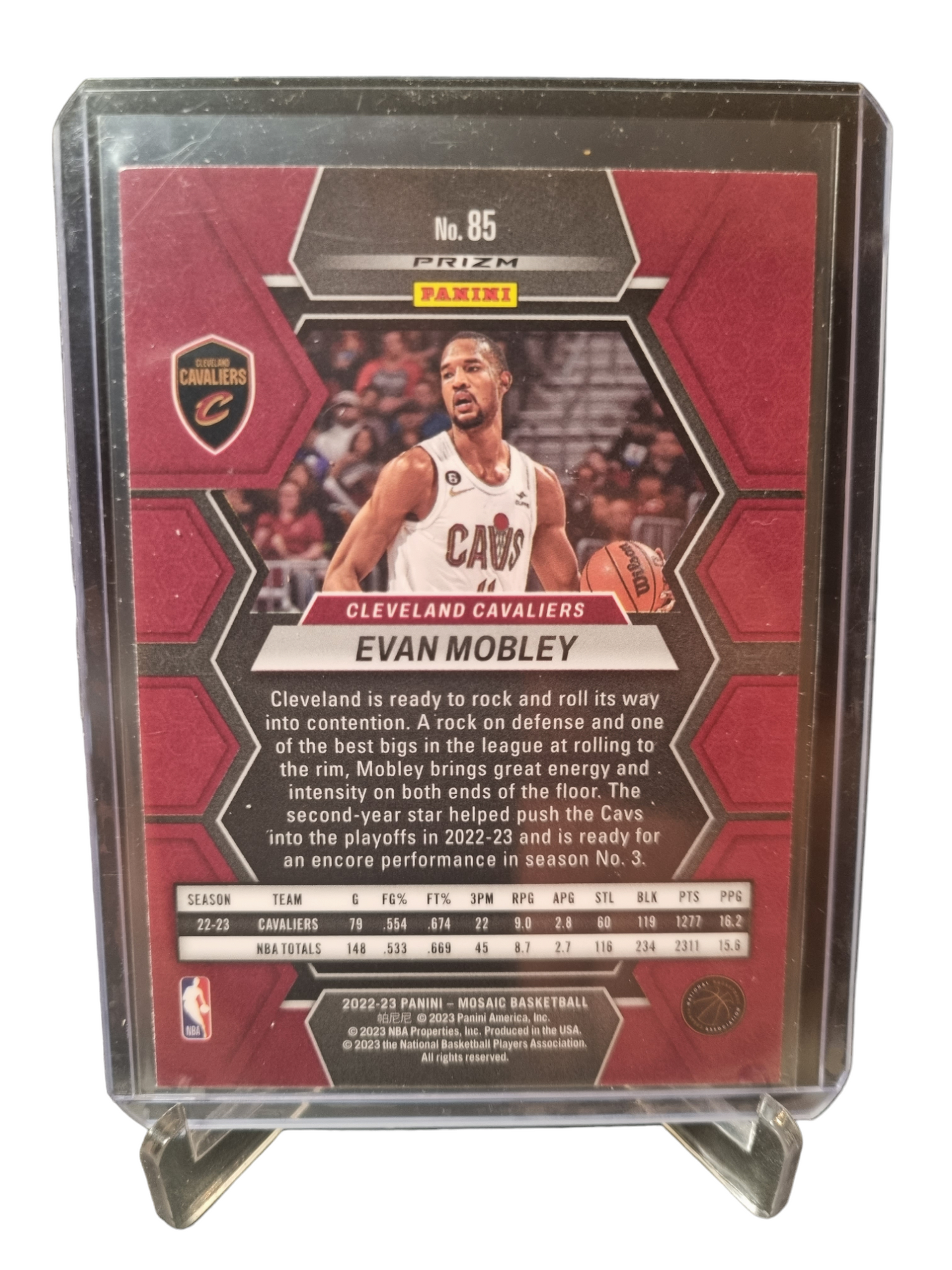 2022-23 Panini Mosaic #85 Evan Mobley Mosaic Prizm