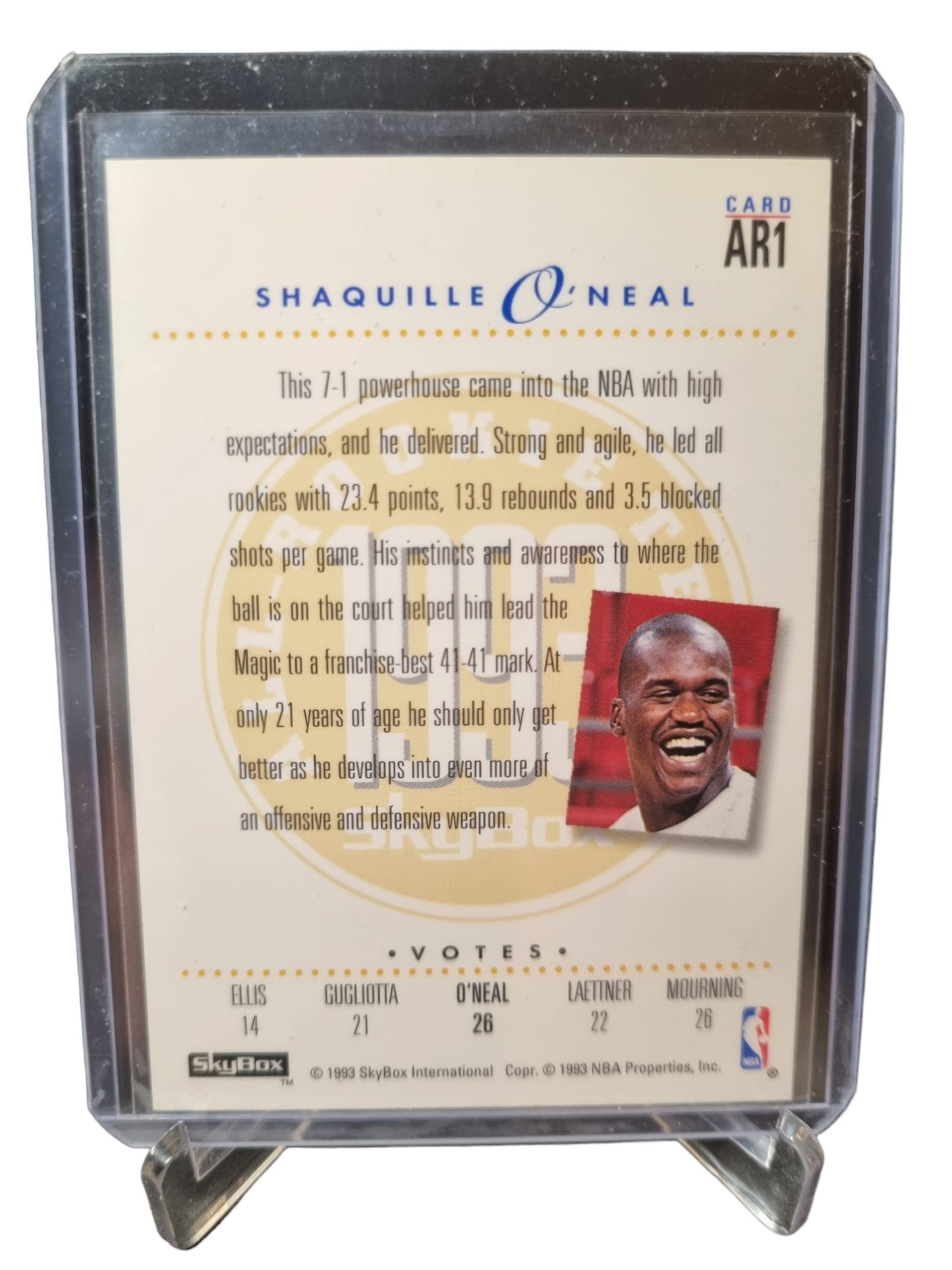 1993 Skybox #AR1 Shaquille O'Neal All Rookie Team 1993