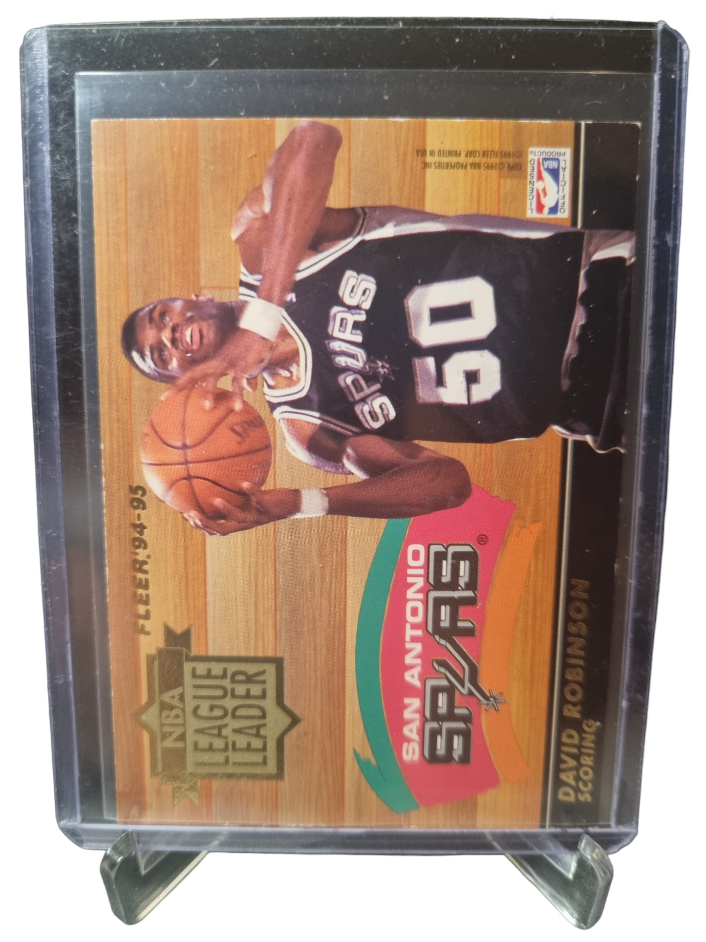 1994-95 Fleer #NBA League Leader Shaquille O'Neal/David Robinson