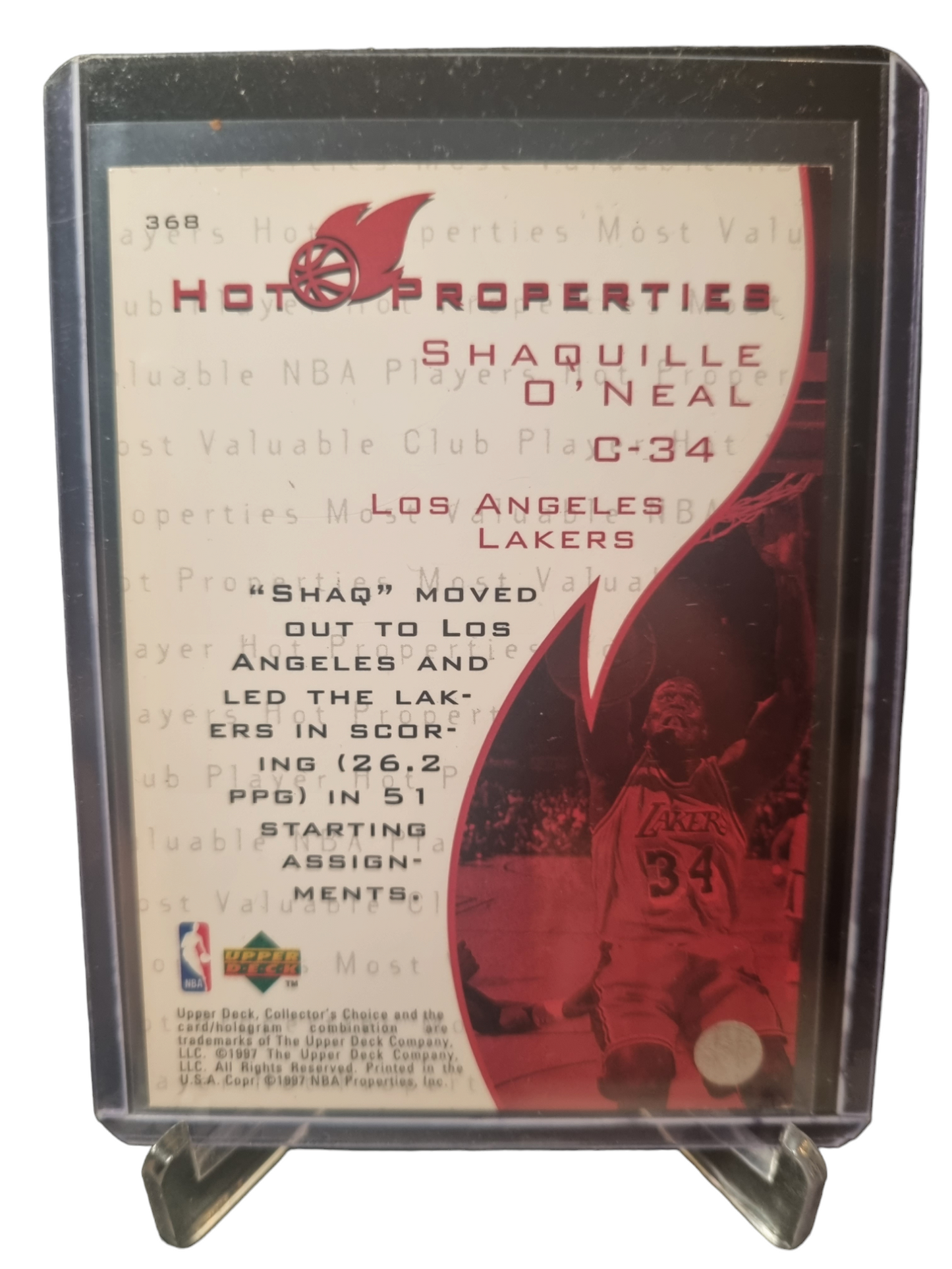 1997 Upper Deck #368 Shaquille O'Neal Hot Properties