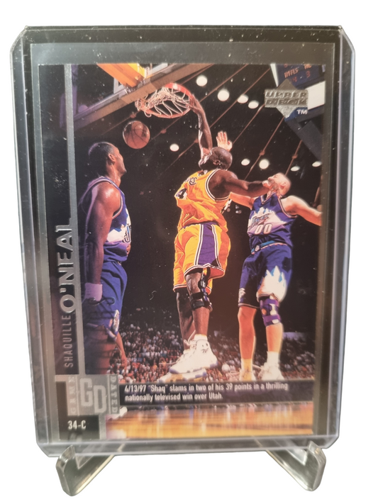 1998 Upper Deck #242 Shaquille O'Neal Game Dated