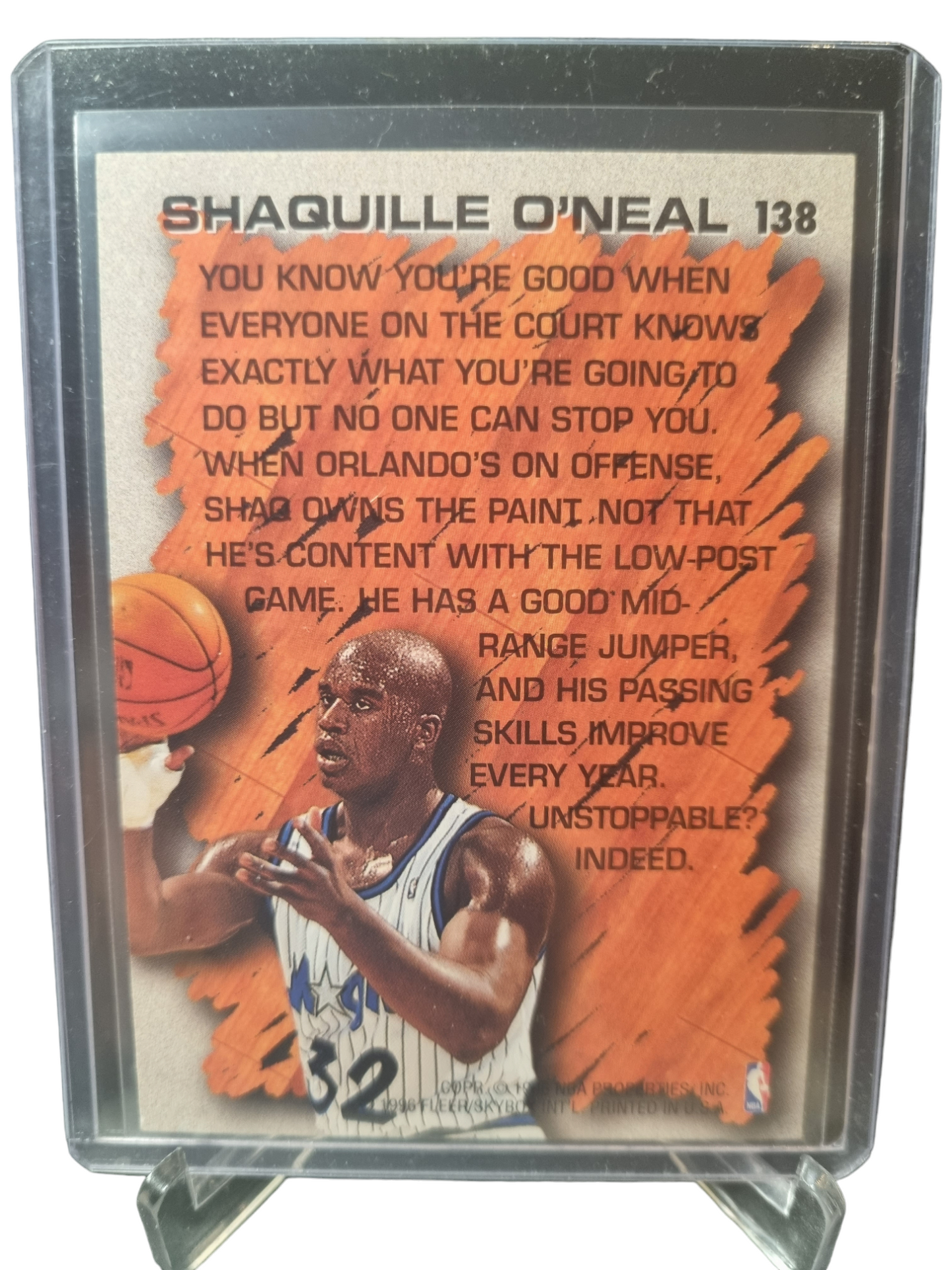 1996-97 Fleer #138 Shaquille O'Neal Hardwood Leader