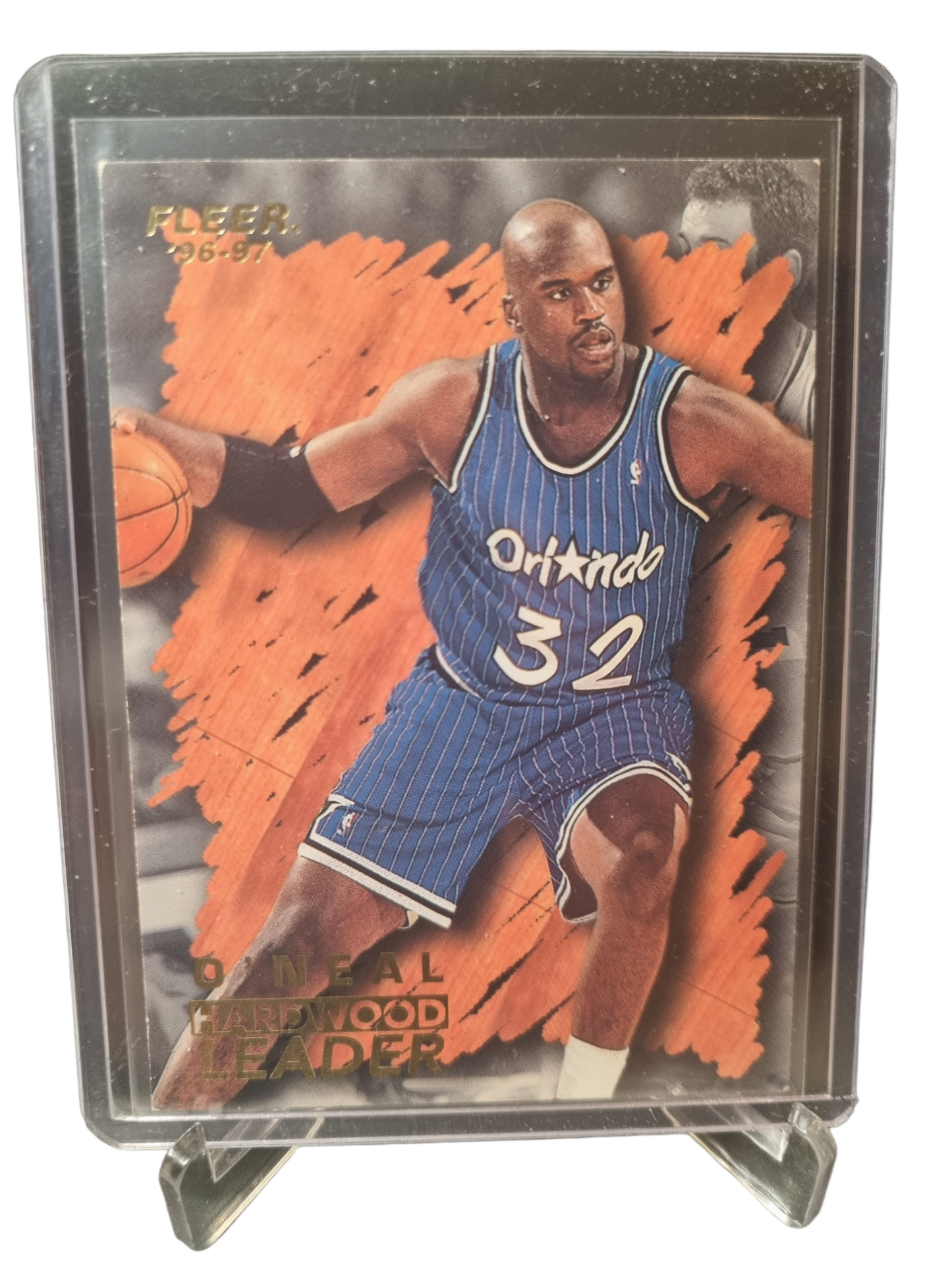 1996-97 Fleer #138 Shaquille O'Neal Hardwood Leader