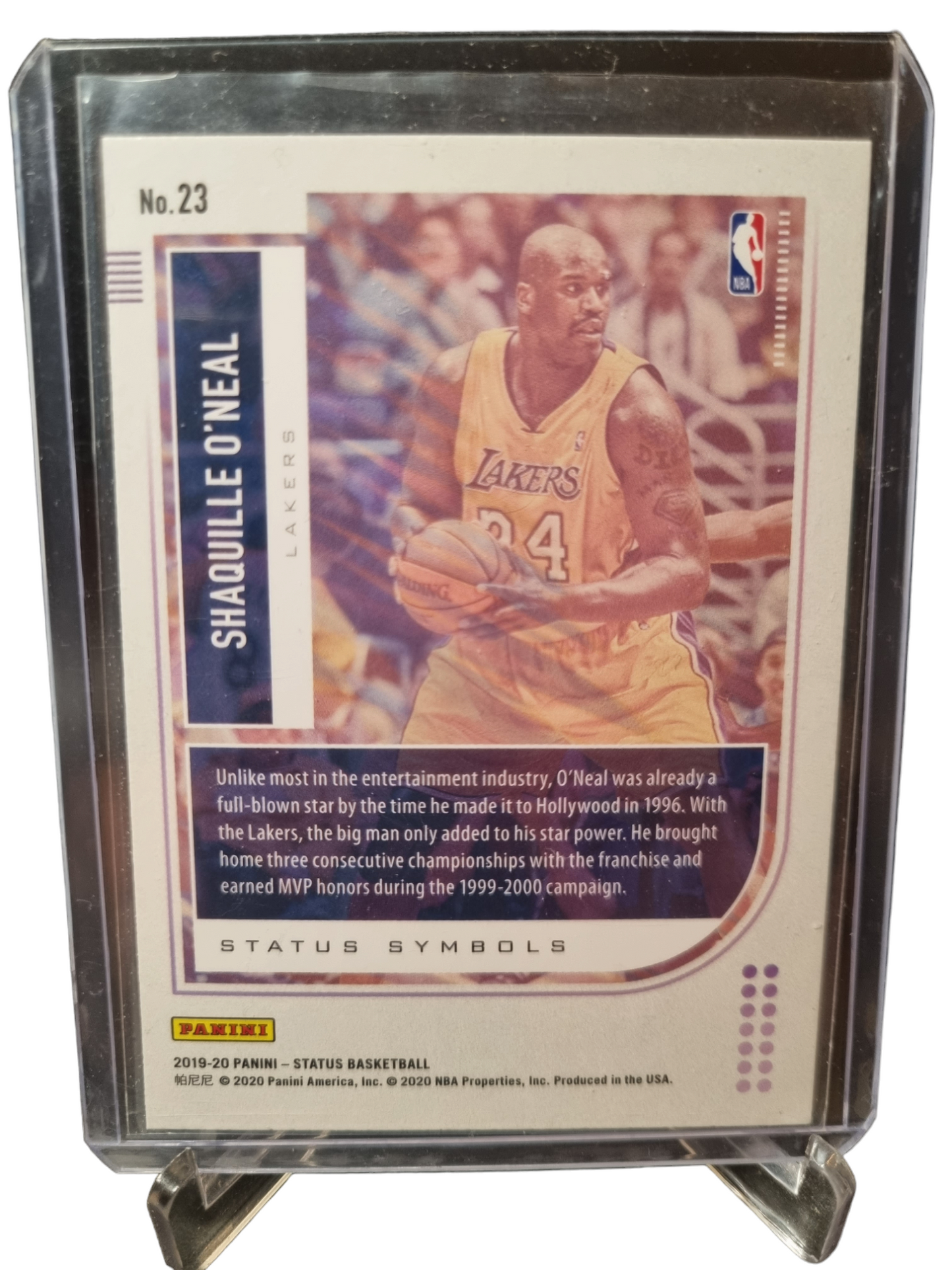 2019-20 Panini Status #23 Shaquille O'Neal Status Symbols