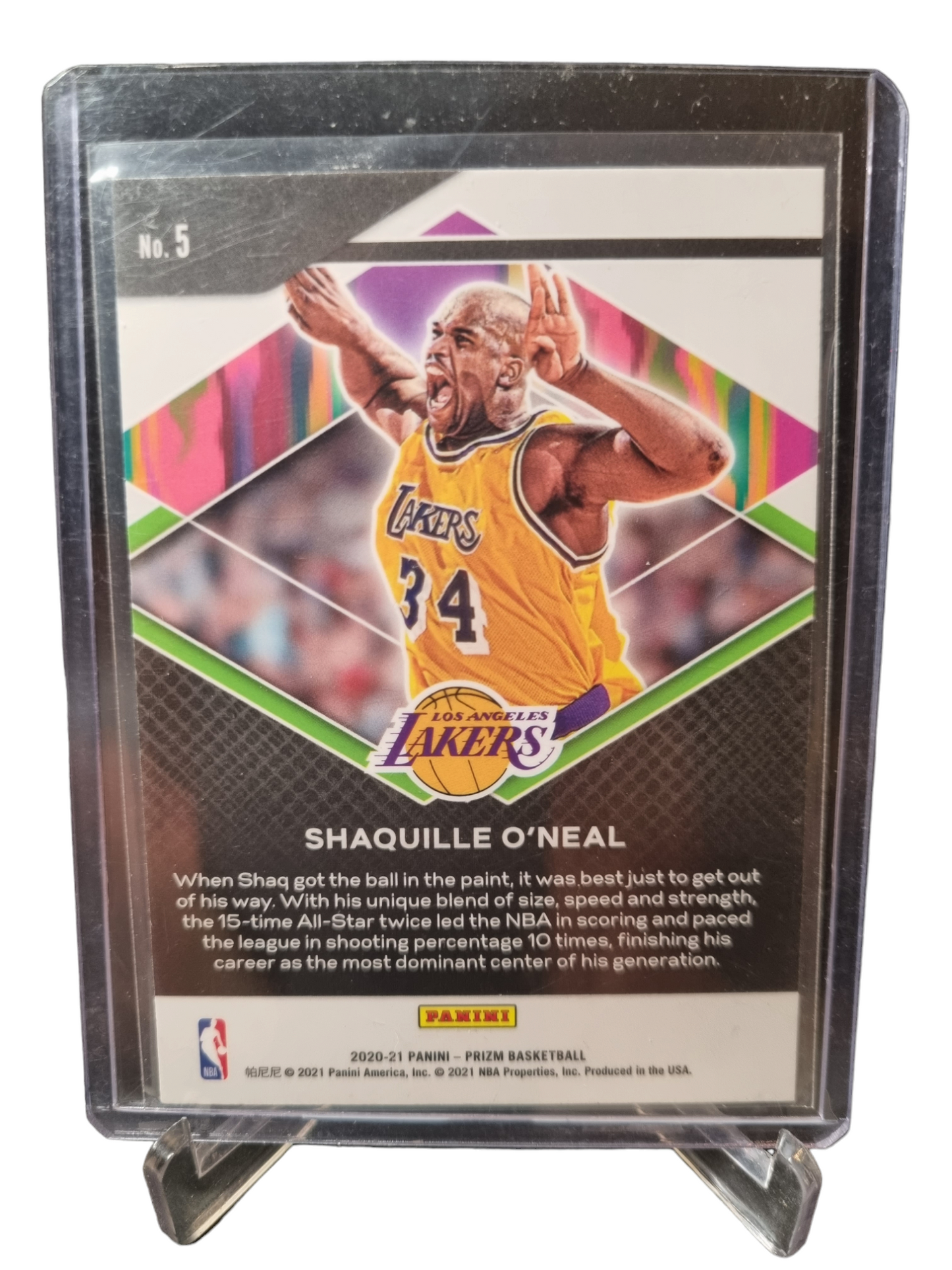 2020-21 Panini Prizm #5 Shaquille O'Neal Fearless