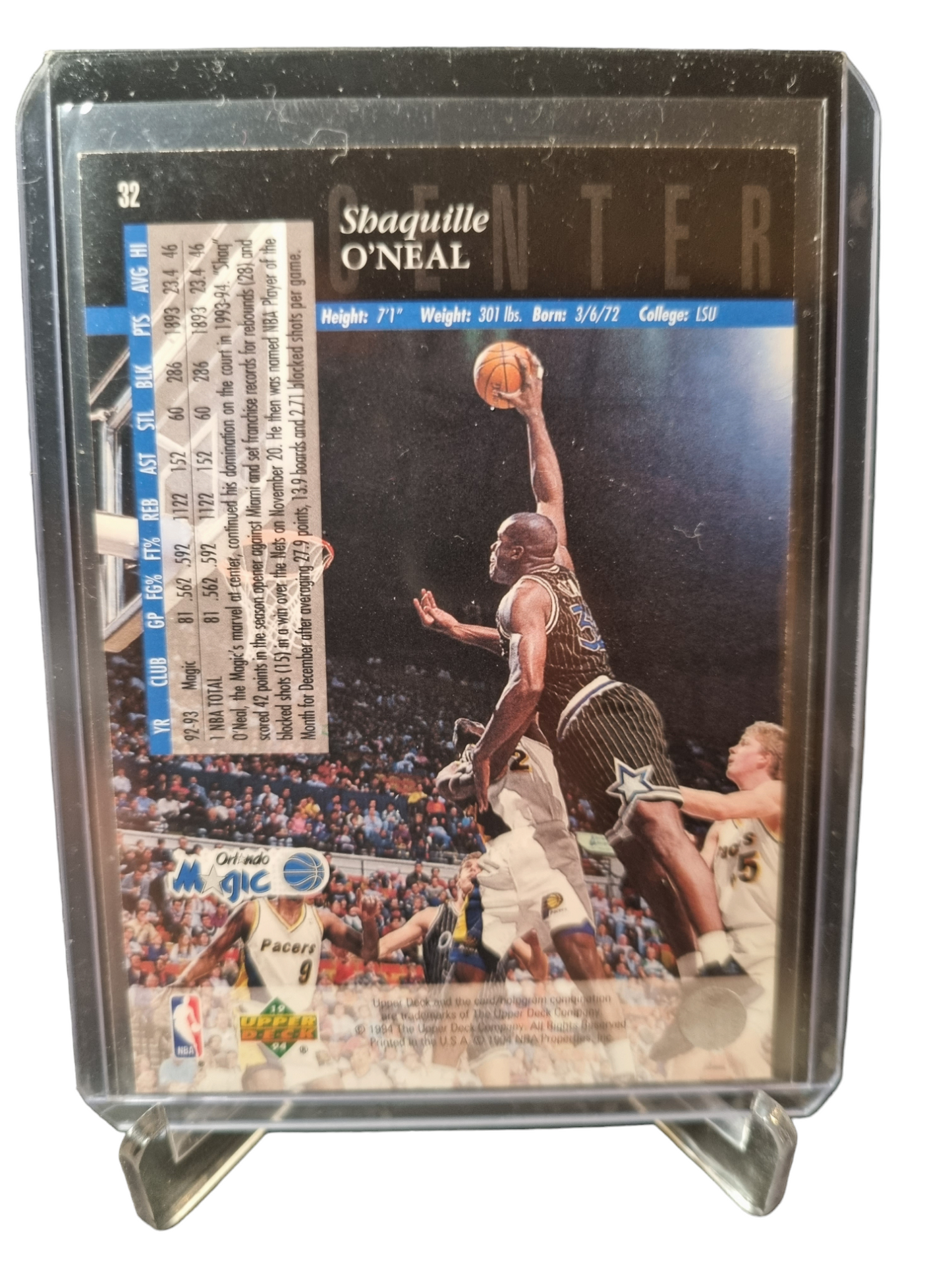 1994 Upper Deck #32 Shaquille O'Neal