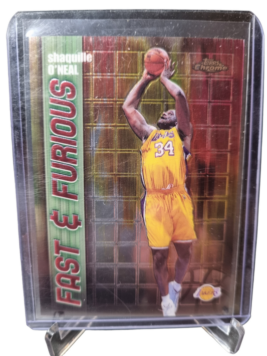 2002 Topps Chrome #FF08 Shaquille O'Neal Fast and Furious