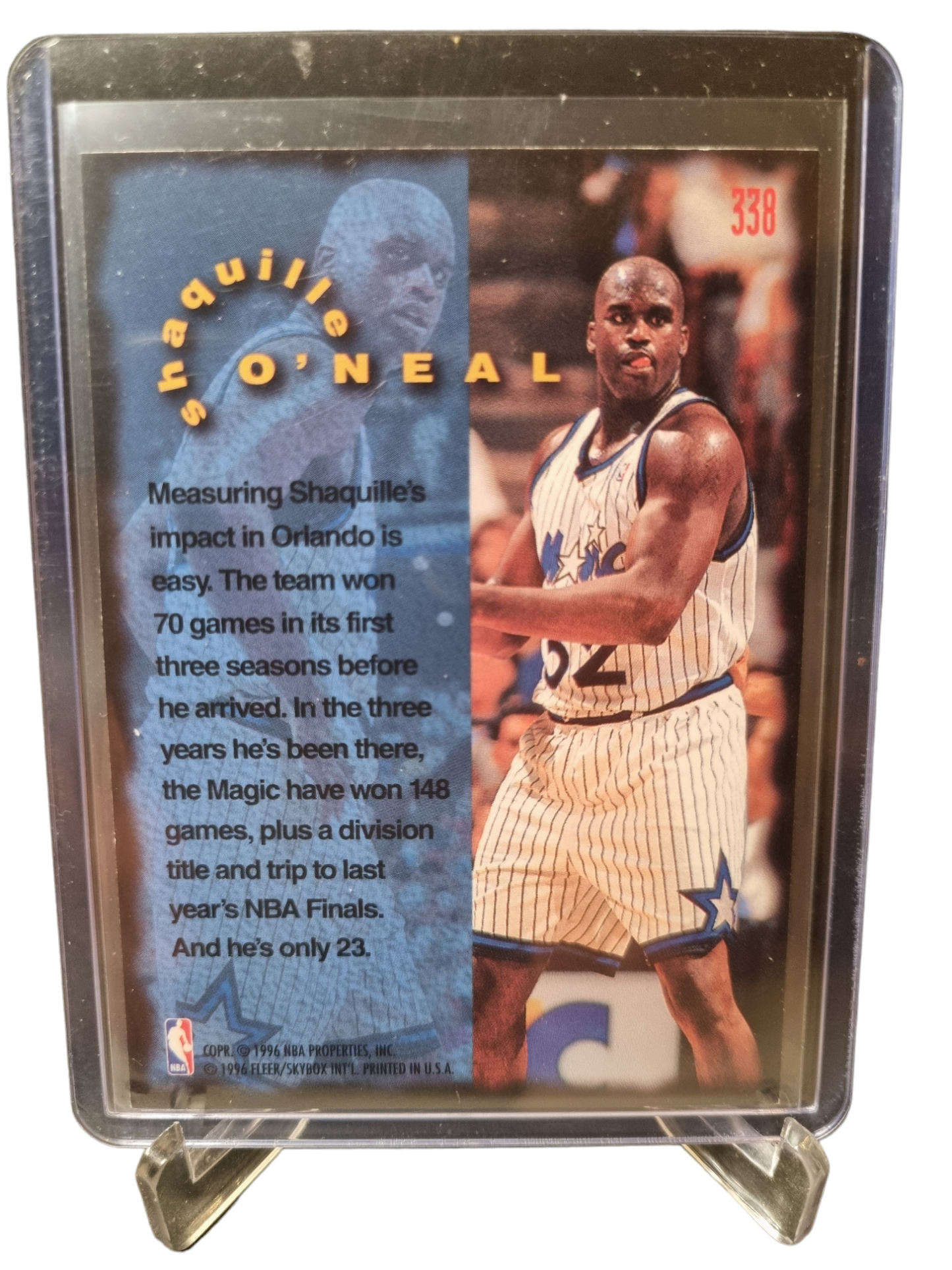 1995-96 Fleer #338 Shaquille O'Neal Firm Foundation