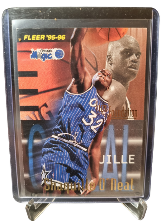 1995-96 Fleer #338 Shaquille O'Neal Firm Foundation